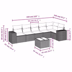 VidaXL 3222597 ensemble de meubles de jardin - Vue supplémentaire 8