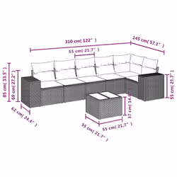 VidaXL 3222598 ensemble de meubles de jardin - Vue supplémentaire 8