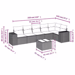 VidaXL 3222602 ensemble de meubles de jardin - Vue supplémentaire 8