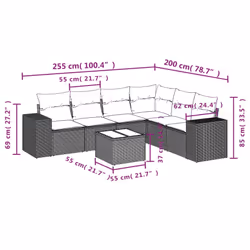VidaXL 3222619 ensemble de meubles de jardin - Vue supplémentaire 8