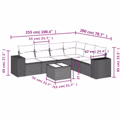 VidaXL 3222621 ensemble de meubles de jardin - Vue supplémentaire 8