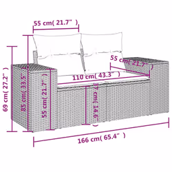VidaXL 3222641 ensemble de meubles de jardin - Vue supplémentaire 8