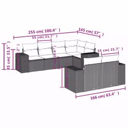 VidaXL 3222804 ensemble de meubles de jardin - Vue supplémentaire 7