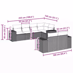VidaXL 3222811 ensemble de meubles de jardin - Vue supplémentaire 7