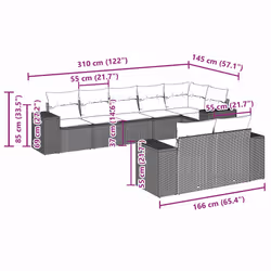 VidaXL 3222821 ensemble de meubles de jardin - Vue supplémentaire 7