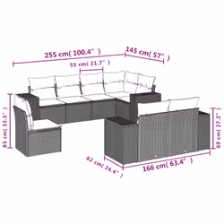 VidaXL 3222842 ensemble de meubles de jardin - Vue supplémentaire 7