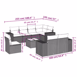 VidaXL 3222849 ensemble de meubles de jardin - Vue supplémentaire 8