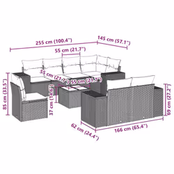 VidaXL 3222851 ensemble de meubles de jardin - Vue supplémentaire 8