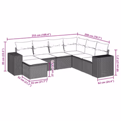 VidaXL 3222897 ensemble de meubles de jardin - Vue supplémentaire 8