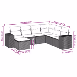 VidaXL 3222902 ensemble de meubles de jardin - Vue supplémentaire 8