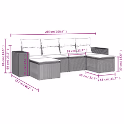 VidaXL 3222927 ensemble de meubles de jardin - Vue supplémentaire 7