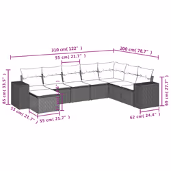 VidaXL 3222959 ensemble de meubles de jardin - Vue supplémentaire 8