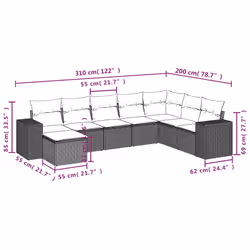 VidaXL 3222965 ensemble de meubles de jardin - Vue supplémentaire 8