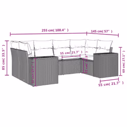 VidaXL 3222979 ensemble de meubles de jardin - Vue supplémentaire 7