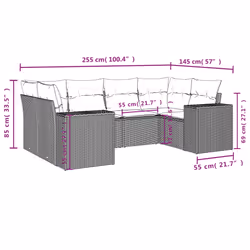 VidaXL 3222982 ensemble de meubles de jardin - Vue supplémentaire 7
