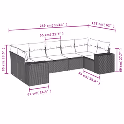 VidaXL 3222985 ensemble de meubles de jardin - Vue supplémentaire 7