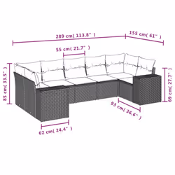 VidaXL 3222987 ensemble de meubles de jardin - Vue supplémentaire 7