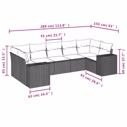 VidaXL 3222989 ensemble de meubles de jardin - Vue supplémentaire 7