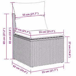 VidaXL 3223011 ensemble de meubles de jardin - Vue supplémentaire 8