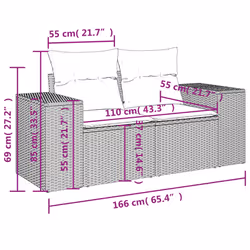 VidaXL 3223017 ensemble de meubles de jardin - Vue supplémentaire 8