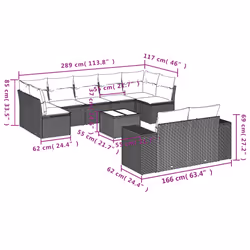 VidaXL 3223019 ensemble de meubles de jardin - Vue supplémentaire 8