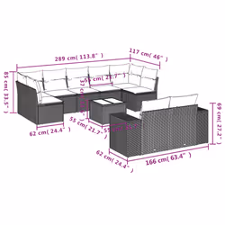 VidaXL 3223029 ensemble de meubles de jardin - Vue supplémentaire 8