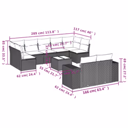 VidaXL 3223032 ensemble de meubles de jardin - Vue supplémentaire 8
