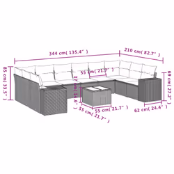VidaXL 3223068 ensemble de meubles de jardin - Vue supplémentaire 8