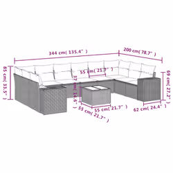 VidaXL 3223081 ensemble de meubles de jardin - Vue supplémentaire 8