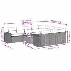 VidaXL 3223085 ensemble de meubles de jardin - Vue supplémentaire 8