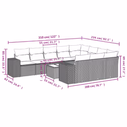 VidaXL 3223089 ensemble de meubles de jardin - Vue supplémentaire 8