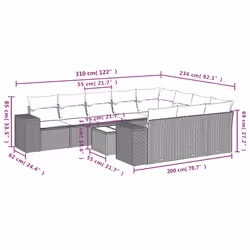 VidaXL 3223092 ensemble de meubles de jardin - Vue supplémentaire 8