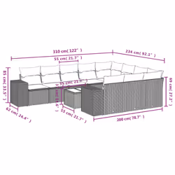VidaXL 3223097 ensemble de meubles de jardin - Vue supplémentaire 8