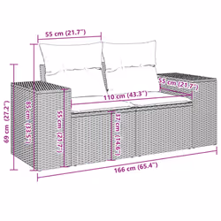 VidaXL 3223098 ensemble de meubles de jardin - Vue supplémentaire 8