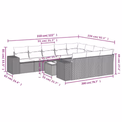 VidaXL 3223102 ensemble de meubles de jardin - Vue supplémentaire 8