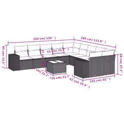 VidaXL 3223115 ensemble de meubles de jardin - Vue supplémentaire 8