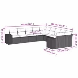 VidaXL 3223121 ensemble de meubles de jardin - Vue supplémentaire 7