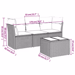 VidaXL 3217218 ensemble de meubles de jardin