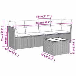 VidaXL 3217228 ensemble de meubles de jardin