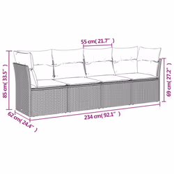 VidaXL 3217235 ensemble de meubles de jardin