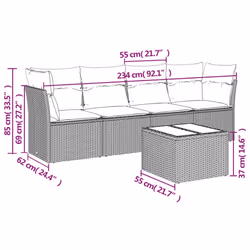 VidaXL 3217236 ensemble de meubles de jardin