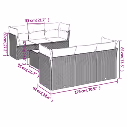 VidaXL 3217263 ensemble de meubles de jardin