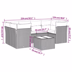 VidaXL 3217265 ensemble de meubles de jardin