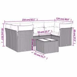 VidaXL 3217266 ensemble de meubles de jardin