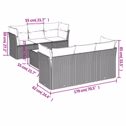 VidaXL 3217268 ensemble de meubles de jardin