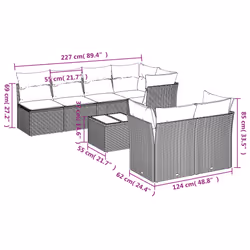 VidaXL 3217278 ensemble de meubles de jardin