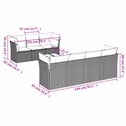 VidaXL 3217282 ensemble de meubles de jardin