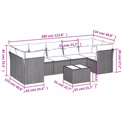 VidaXL 3217285 ensemble de meubles de jardin