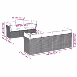 VidaXL 3217290 ensemble de meubles de jardin