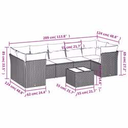 VidaXL 3217295 ensemble de meubles de jardin